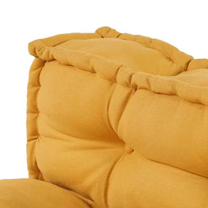 Μαξιλάρι για καναπέ παλέτας 2 pcs Κίτρινο 120 x 80 x 38 εκ. - Pakobazaar