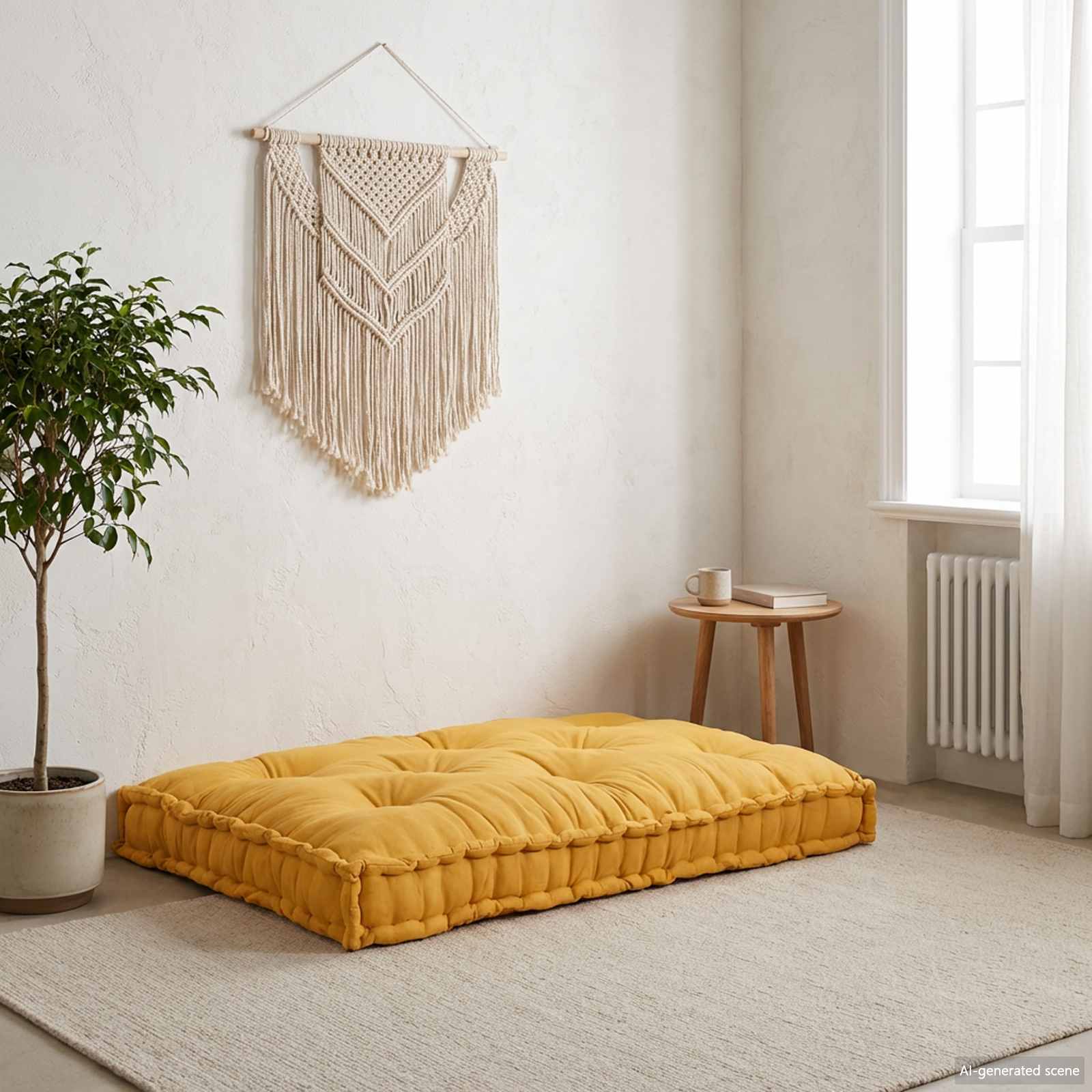 Μαξιλάρι για καναπέ παλέτας Κίτρινο 120 x 80 x 12 cm Ύφασμα - Pakobazaar