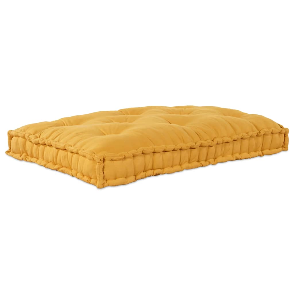 Μαξιλάρι για καναπέ παλέτας Κίτρινο 120 x 80 x 12 cm Ύφασμα - Pakobazaar