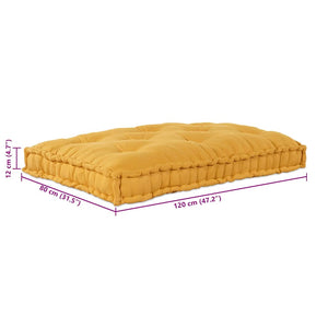 Μαξιλάρι για καναπέ παλέτας Κίτρινο 120 x 80 x 12 cm Ύφασμα - Pakobazaar