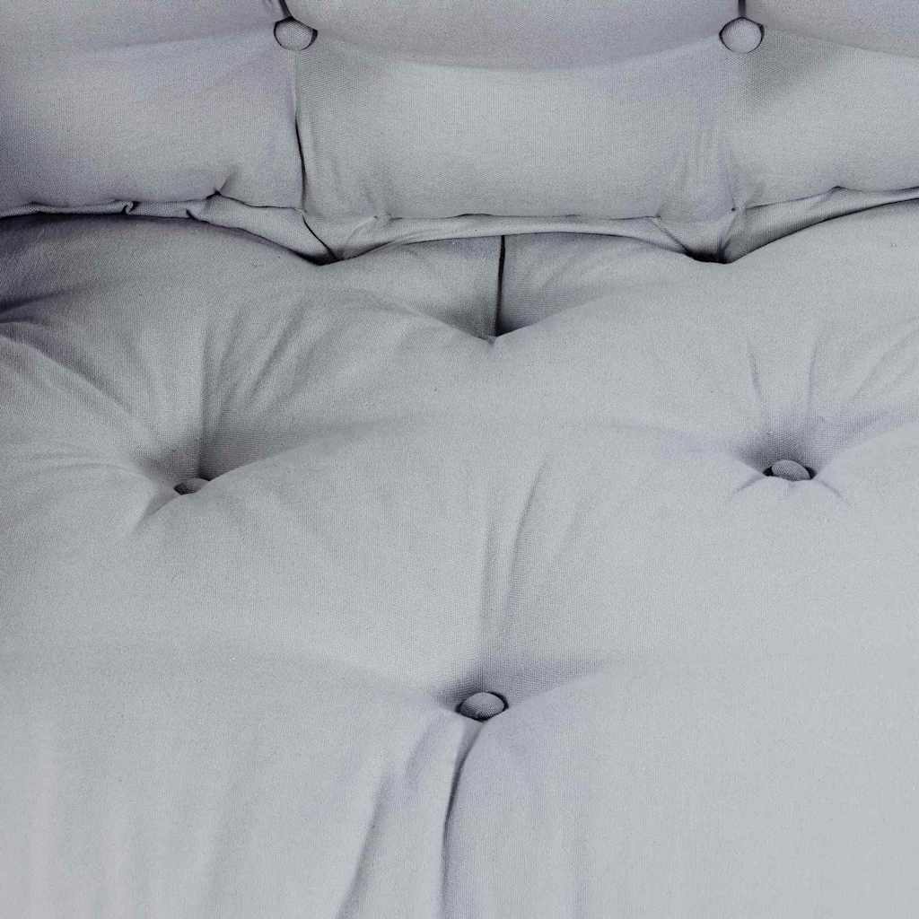 Αρθρωτός Καναπές Γκρι 120 x 80 x 12 cm ύφασμα - Pakobazaar