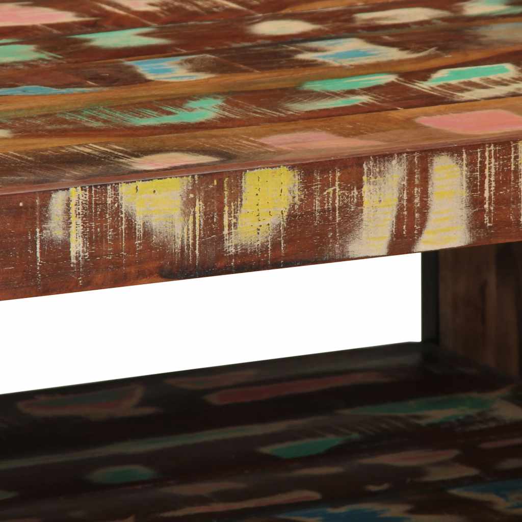 Τραπεζάκι σαλονιού πολύχρωμο 70x50x38cm Ξύλο μασίφ αναγεννημένο - Pakobazaar