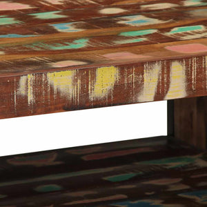 Τραπεζάκι σαλονιού πολύχρωμο 70x50x38cm Ξύλο μασίφ αναγεννημένο - Pakobazaar