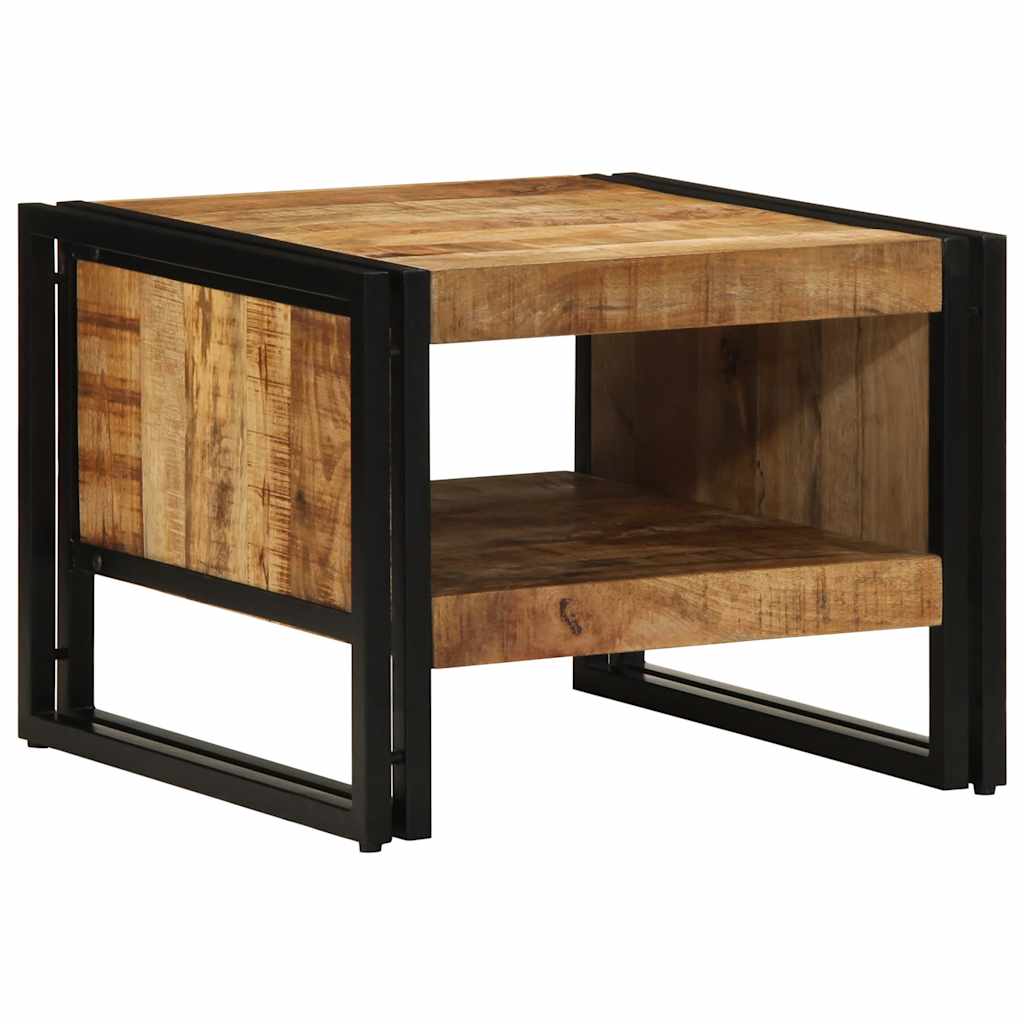 Τραπεζάκι σαλονιού 50x50x38 cm Στερεό ακατέργαστο ξύλο Mango - Pakobazaar