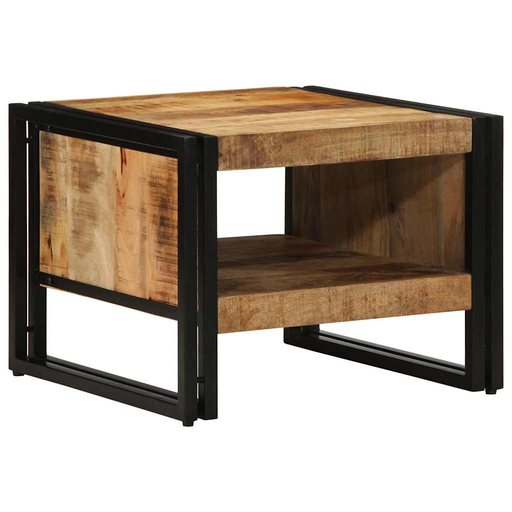Τραπεζάκι σαλονιού 50x50x38 cm Στερεό ακατέργαστο ξύλο Mango - Pakobazaar