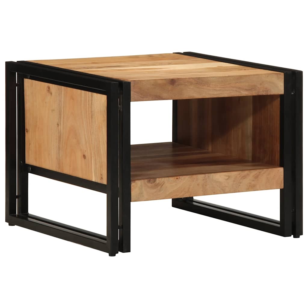 Τραπεζάκι σαλονιού 50x50x38 cm μασίφ ξύλο ακακίας