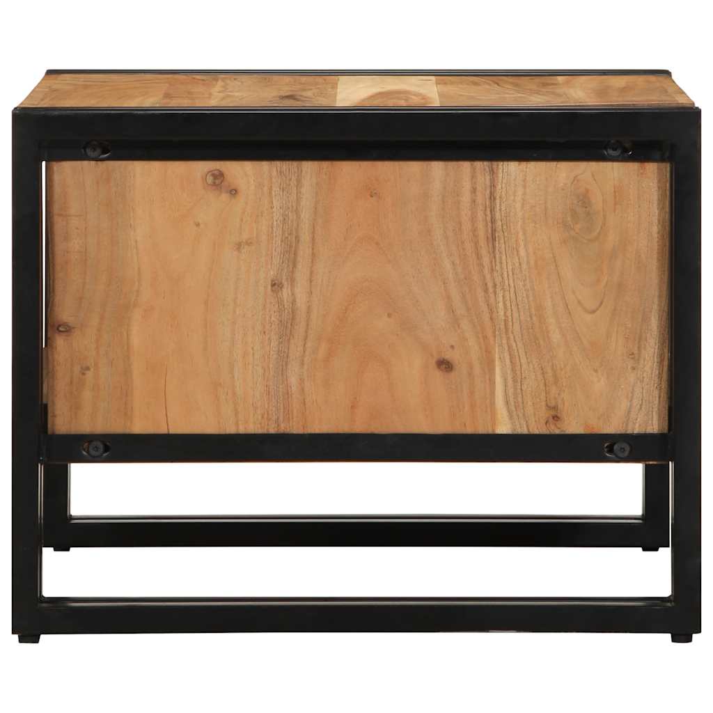 Τραπεζάκι σαλονιού 50x50x38 cm μασίφ ξύλο ακακίας