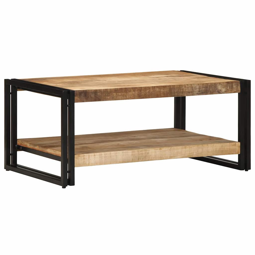 Τραπεζάκι σαλονιού 90x50x38 cm Στερεό ακατέργαστο ξύλο Mango