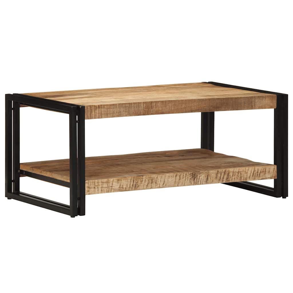 Τραπεζάκι σαλονιού 90x50x38 cm Στερεό ακατέργαστο ξύλο Mango