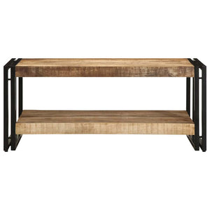 Τραπεζάκι σαλονιού 90x50x38 cm Στερεό ακατέργαστο ξύλο Mango - Pakobazaar