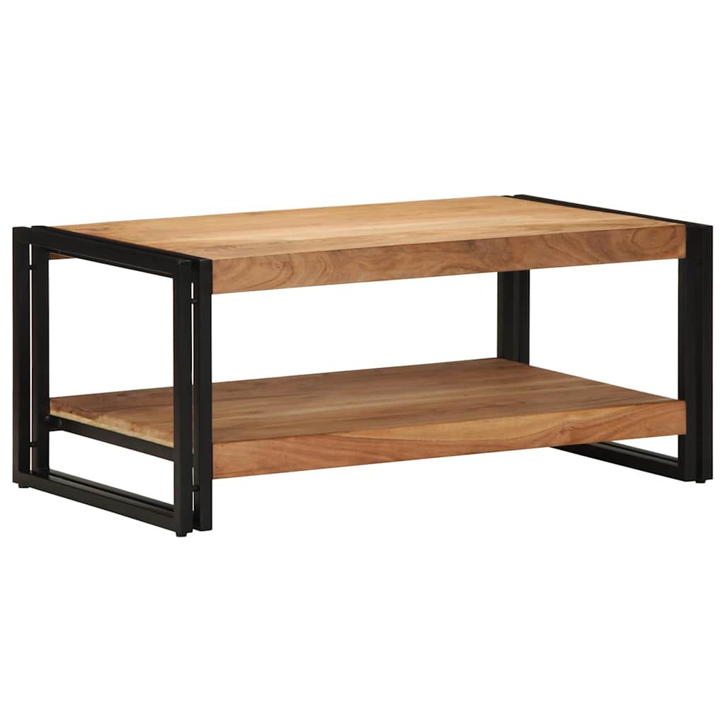 Τραπεζάκι σαλονιού 90x50x38 cm μασίφ ξύλο ακακίας