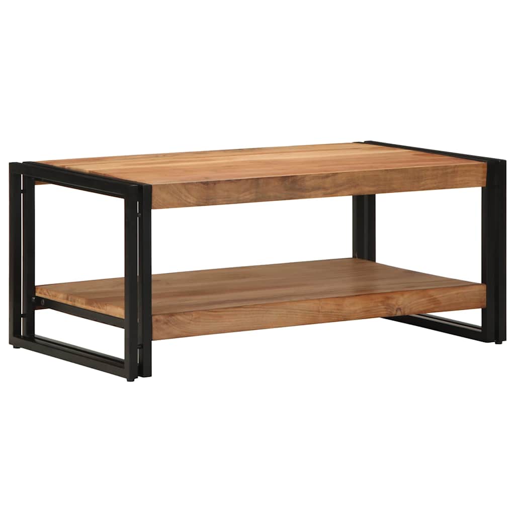 Τραπεζάκι σαλονιού 90x50x38 cm μασίφ ξύλο ακακίας
