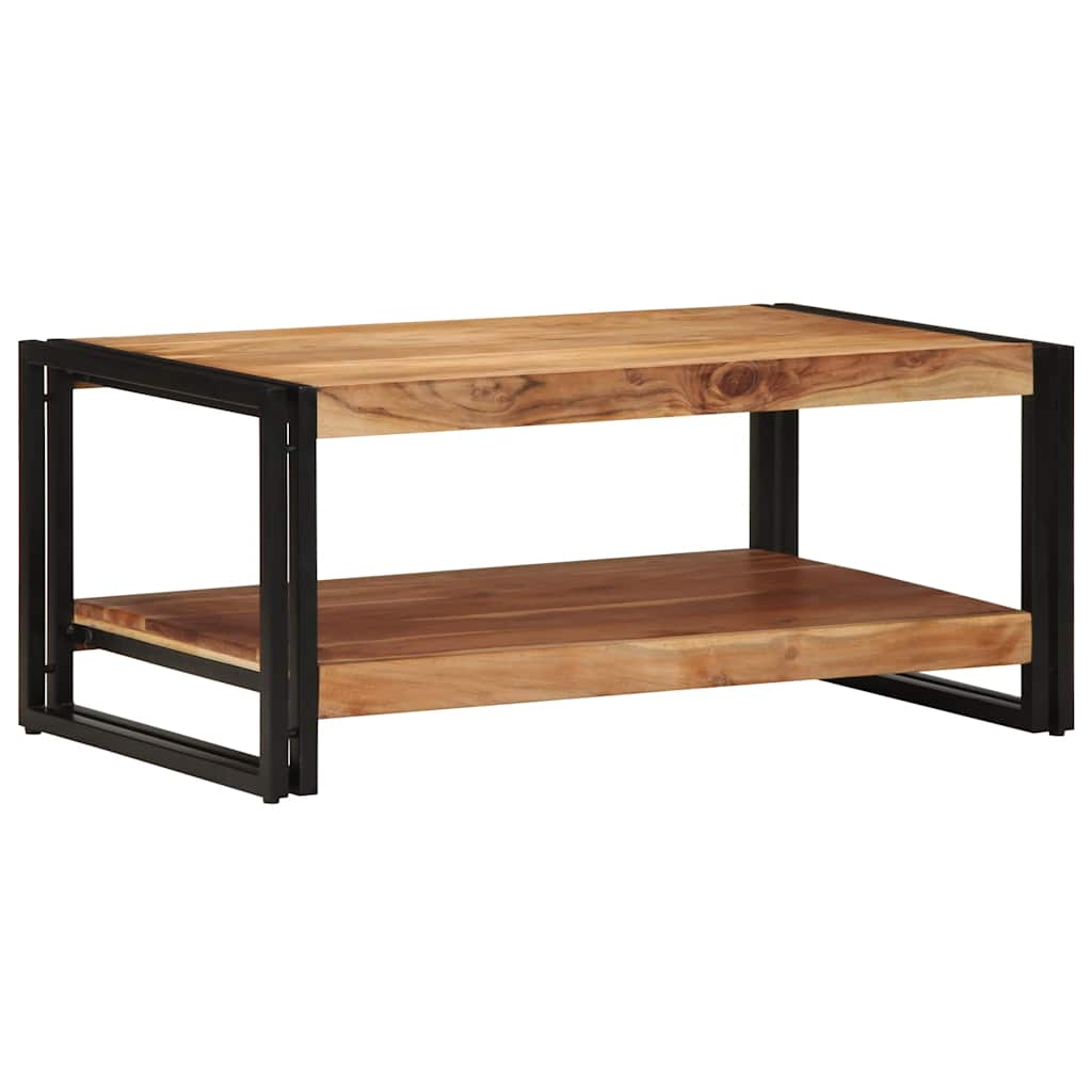 Τραπεζάκι σαλονιού 90x50x38 cm μασίφ ξύλο ακακίας