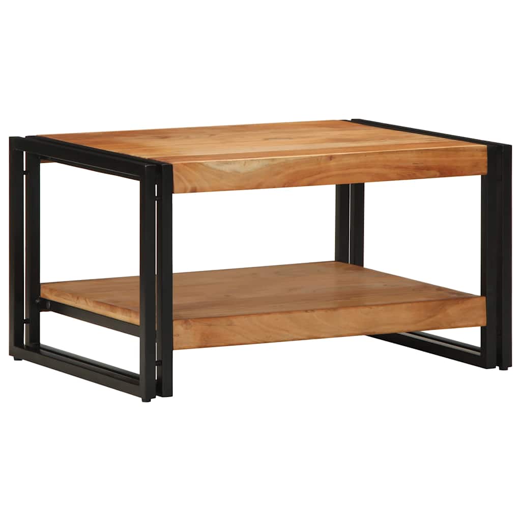Τραπεζάκι σαλονιού 70x50x38 cm μασίφ ξύλο ακακίας
