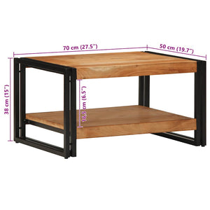 Τραπεζάκι σαλονιού 70x50x38 cm μασίφ ξύλο ακακίας - Pakobazaar