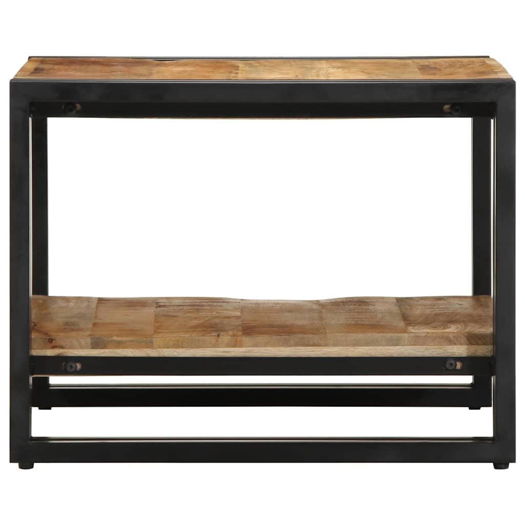Τραπεζάκι σαλονιού 50x50x38 cm Στερεό ακατέργαστο ξύλο Mango
