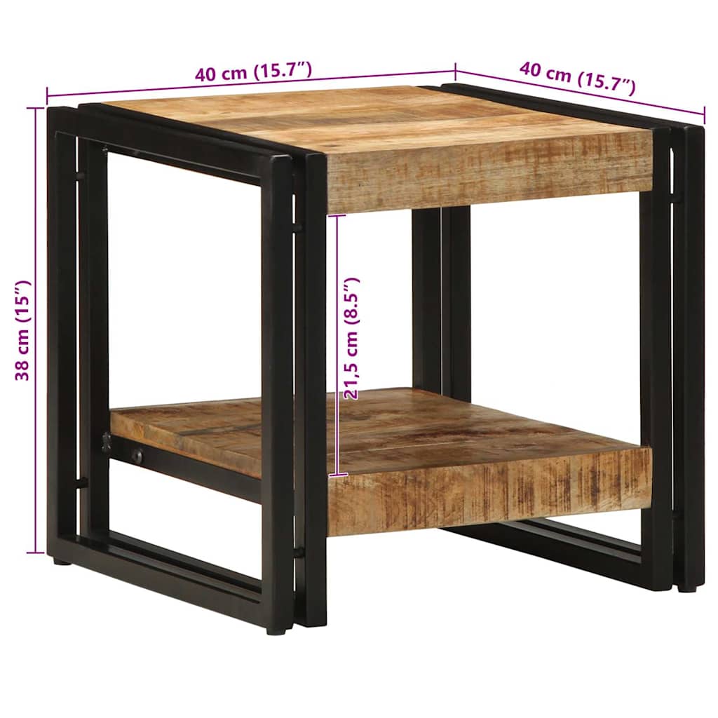 Τραπεζάκι σαλονιού Καφέ 40 x 40 x 38 cm Στερεό ξύλο μάνγκο