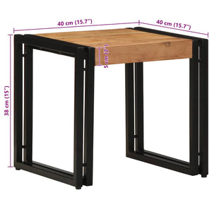 Τραπεζάκι σαλονιού Καφέ 40 x 40 x 38 cm Στερεό Ξύλο Ακακίας