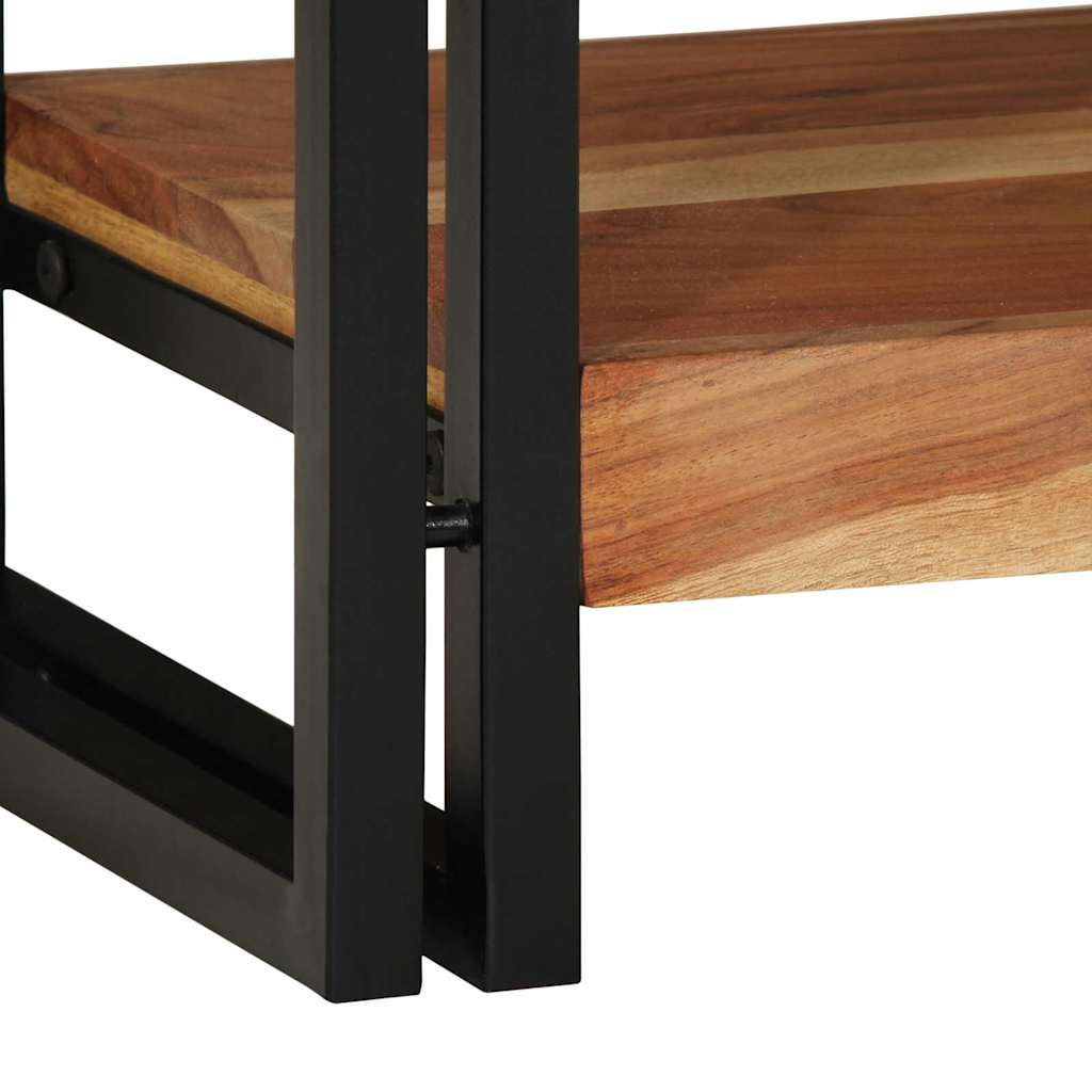 Τραπέζι κονσόλας Καφέ 120 x 33 x 75 εκ Στερεό Ξύλο Ακακίας - Pakobazaar