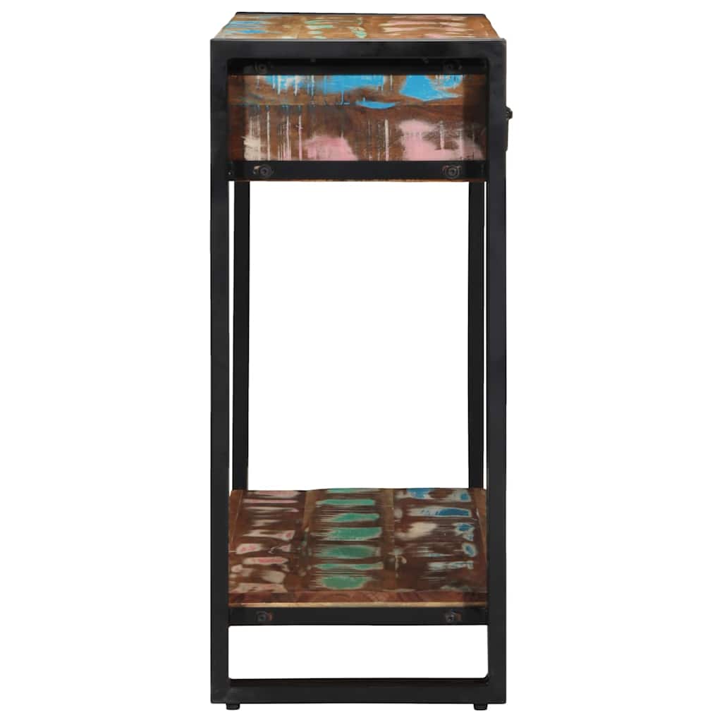 Τραπέζι κονσόλας με συρτάρι Πολύχρωμο Στερεό Ανακτηθέν Ξύλο - Pakobazaar