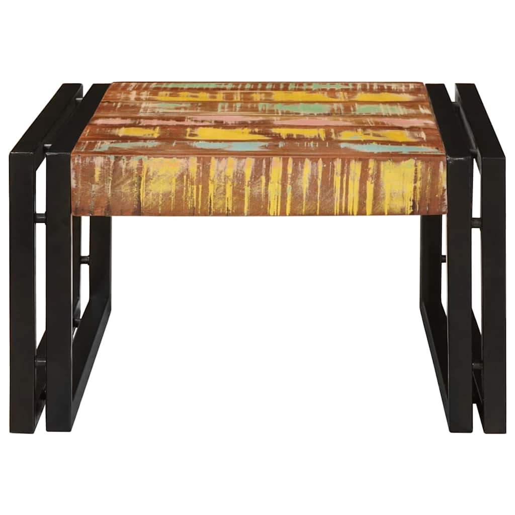 Ράφι μπάνιου Πολύχρωμο 60 x 50 x 23 εκ Στερεό ανακτημένο ξύλο