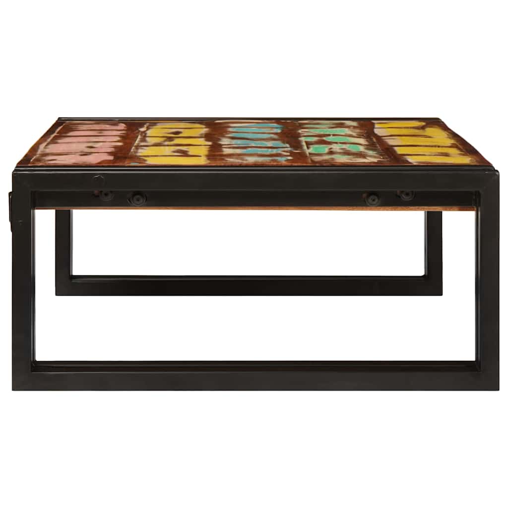 Ράφι μπάνιου Πολύχρωμο 65 x 50 x 23 εκ Στερεό ανακτημένο ξύλο