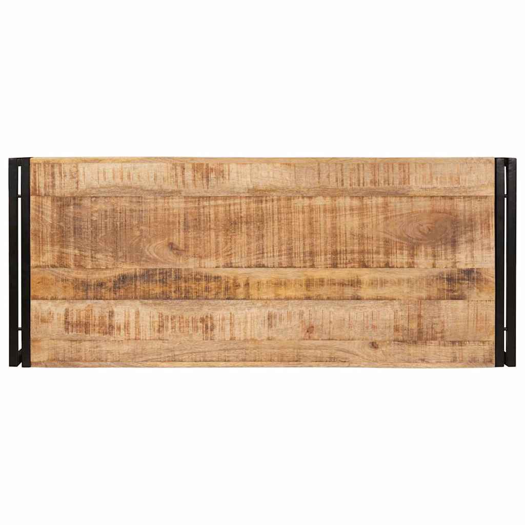 Ράφι μπάνιου Καφέ 120 x 50 x 23 εκ. Συμπαγές Χοντρό Ξύλο Μάνγκο