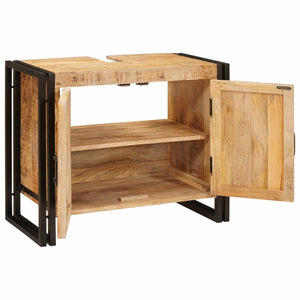 Ντουλάπι νιπτήρα Καφέ 71 x 33 x 58 εκ. Στερεό ξύλο μάνγκο - Pakobazaar