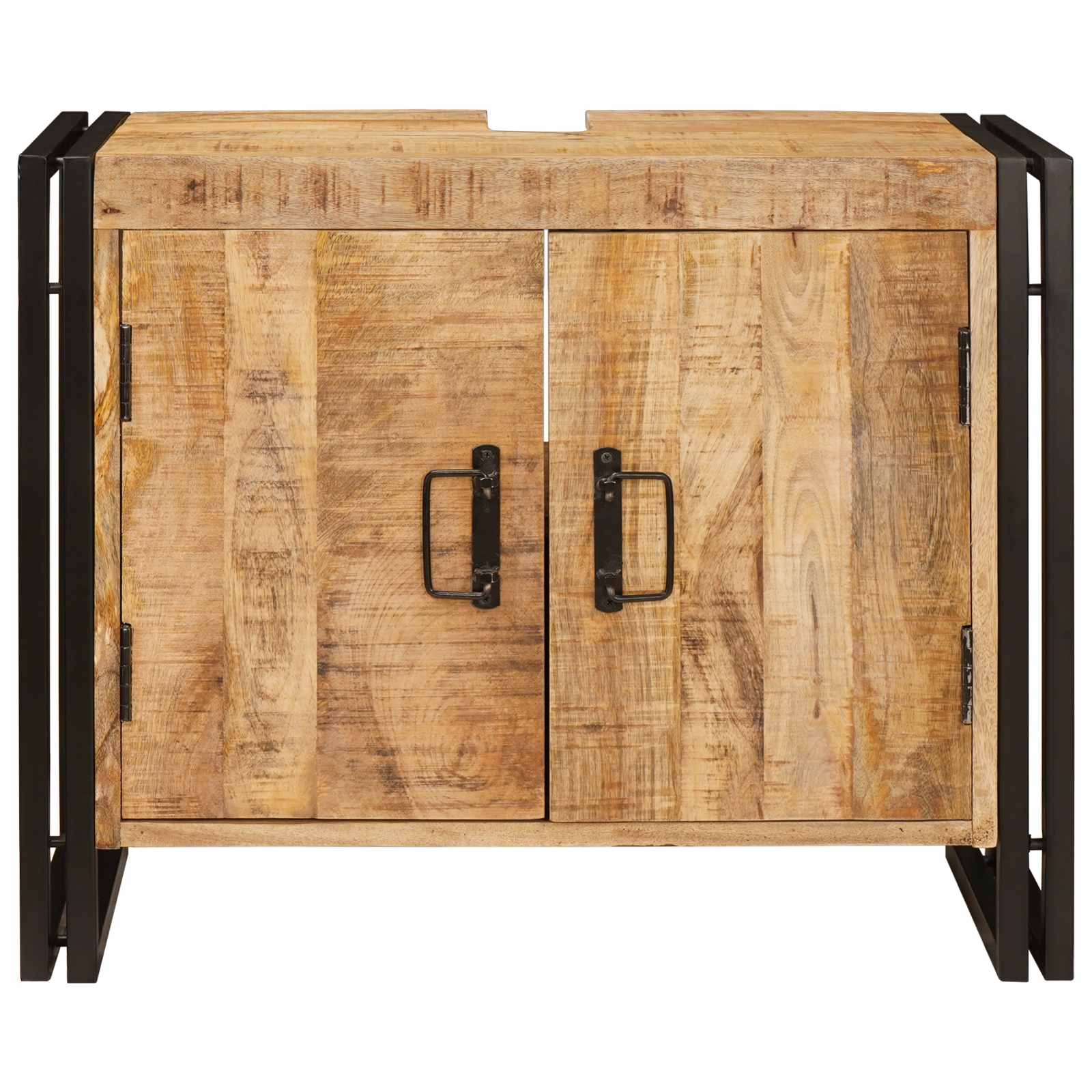 Ντουλάπι νιπτήρα Καφέ 71 x 33 x 58 εκ. Στερεό ξύλο μάνγκο - Pakobazaar