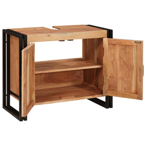 Ντουλάπι νιπτήρα Καφέ 71 x 33 x 58 εκ. Στερεό Ξύλο Ακακίας - Pakobazaar