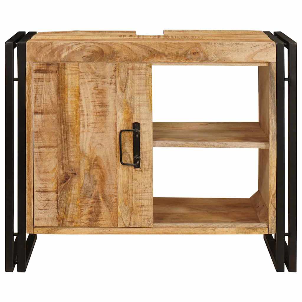 Ντουλάπι νιπτήρα Καφέ 71 x 33 x 58 εκ. Στερεό ξύλο μάνγκο - Pakobazaar