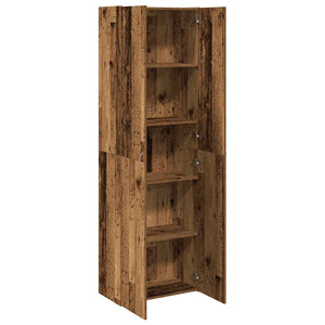 Highboard Παλιό ξύλο 60x32x190 cm Κατασκευασμένο ξύλο