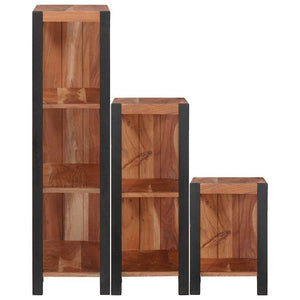 Ράφι Βιβλίων 6 επίπεδα 3 τμχ. 50 x 30 x 110 εκ Καφέ