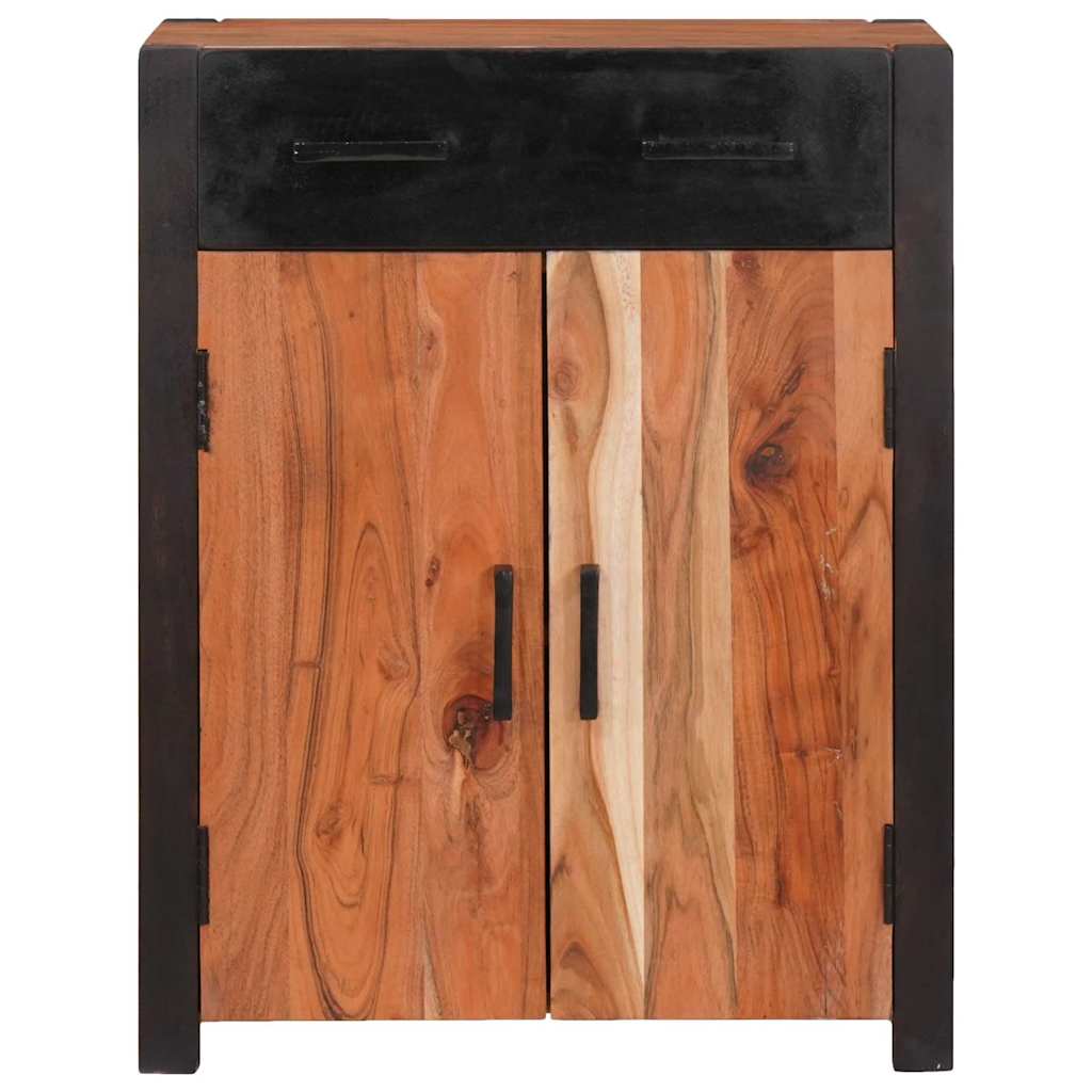 Πλαϊνό γραφείο 2 pcs Καφέ 110 x 30 x 75 εκ Στερεό Ξύλο Ακακίας