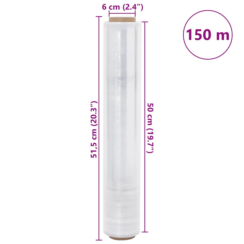 Stretch Film 6 τεμάχια Διαφανές 17 μm 50 cm x 150 m