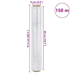 Stretch Film 6 τεμάχια Διαφανές 17 μm 50 cm x 150 m
