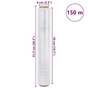 Stretch Film 6 τεμάχια Διαφανές 30 μm 50 cm x 150 m