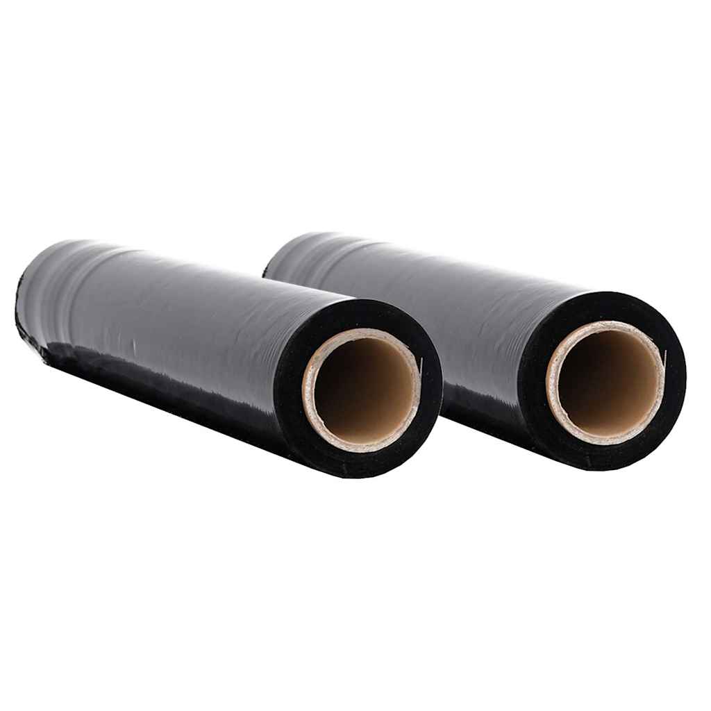 Stretch Film 2 τεμάχια Μαύρο 23 μm 50 cm x 300 m
