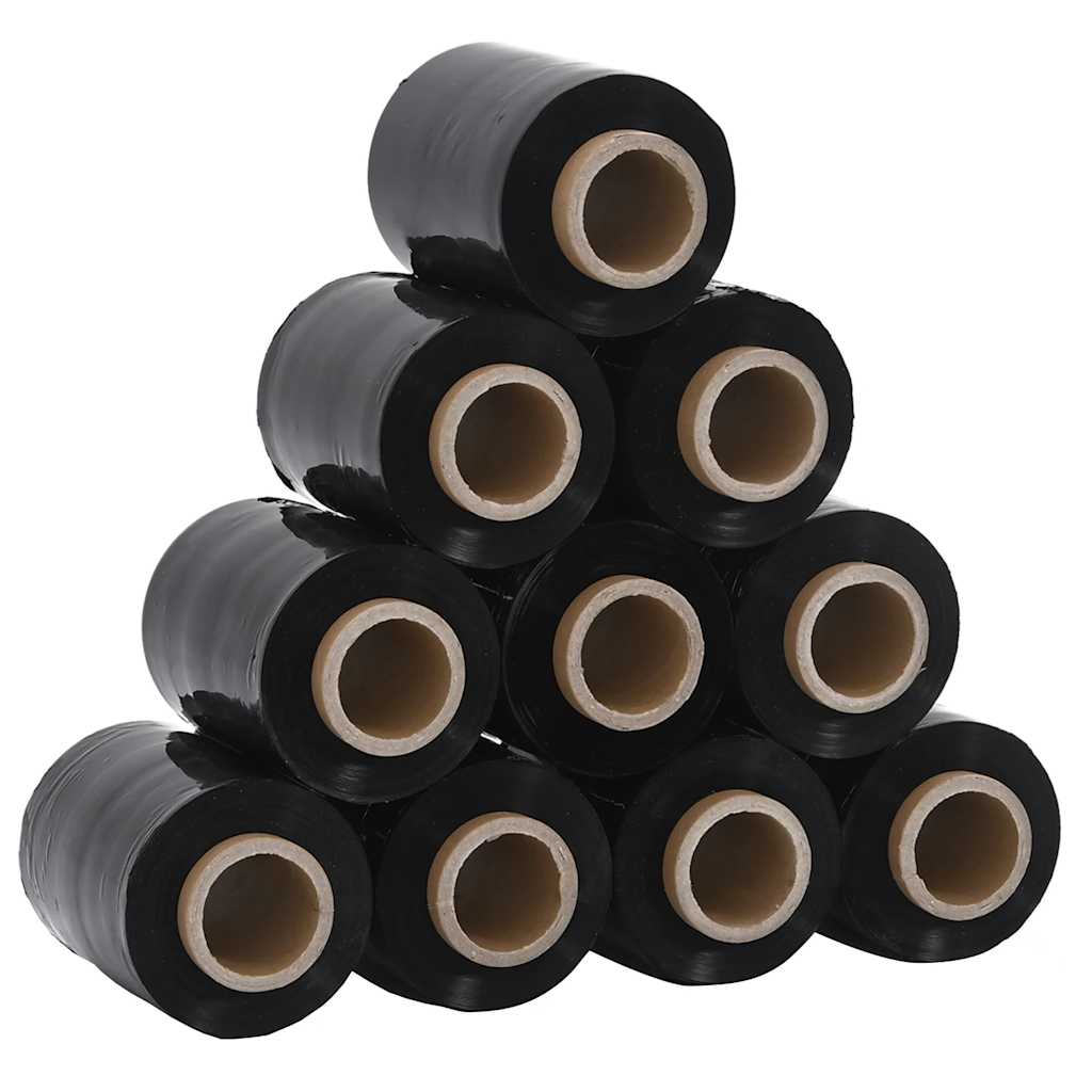 Stretch Films 10 τεμάχια Μαύρο 23 μm 10 cm x 150 m