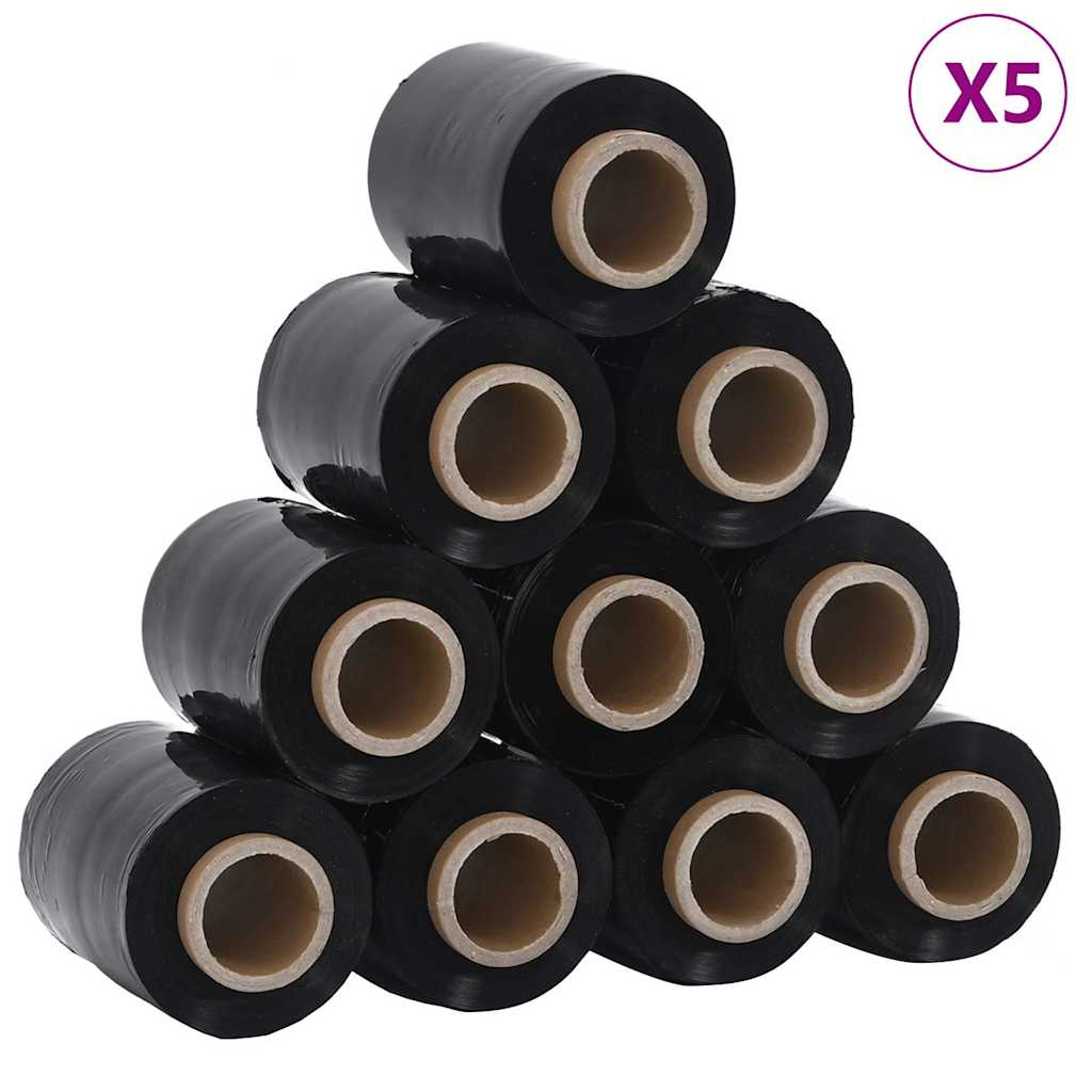 Stretch Films 50 τμχ Μαύρο 23 μm 10 cm x 150 m