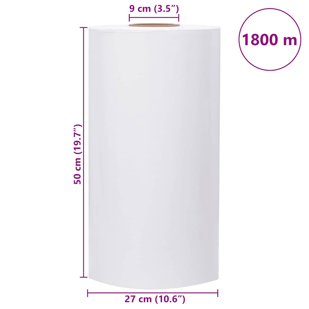 Αγροτική ταινία τεντώματος Λευκό 25 μm 50 cm x 1800 m