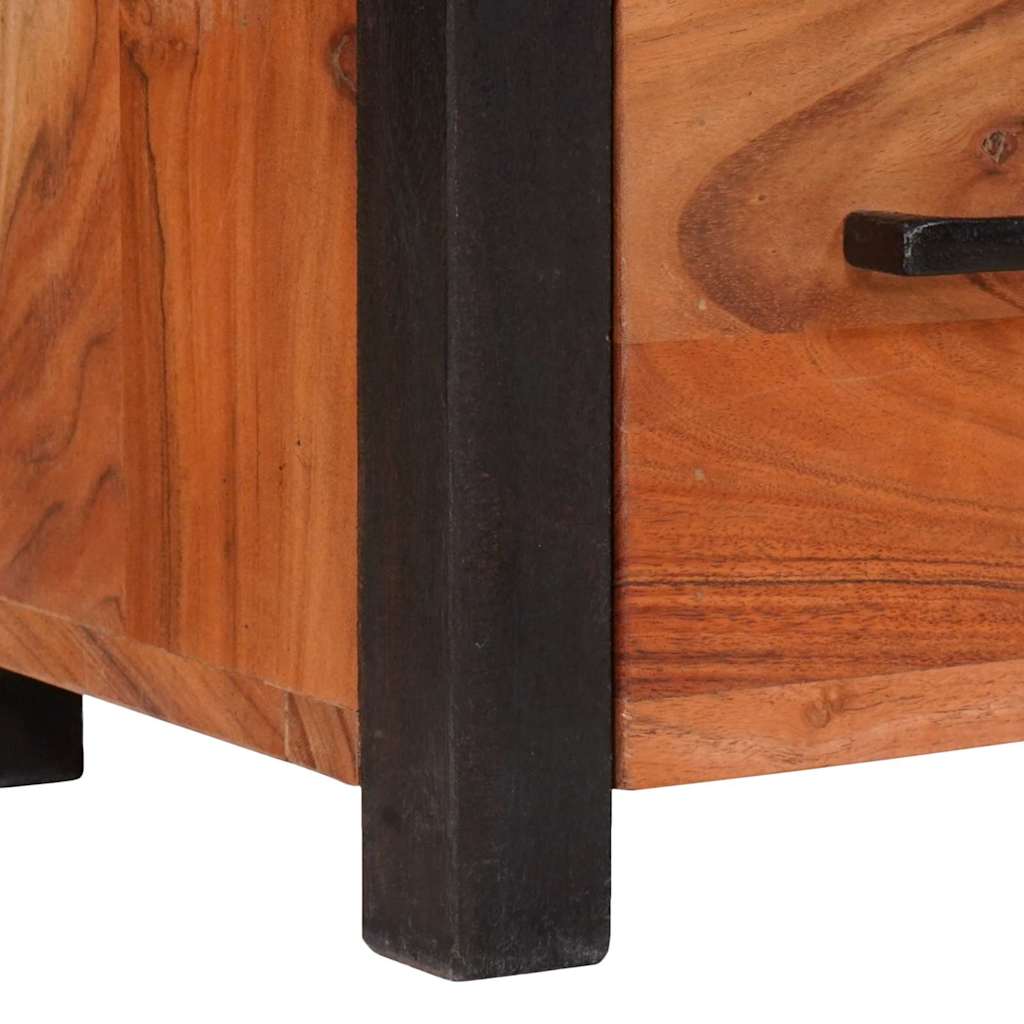 Πλαϊνό γραφείο Καφέ 55 x 30 x 75 εκ Στερεό Ξύλο Ακακίας