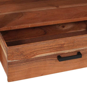 Ντουλάπι TV με συρτάρι Καφέ 110 x 30 x 40 cm Μασίφ ξύλο ακακίας