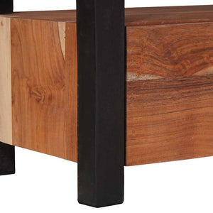 Ντουλάπι TV με συρτάρι Καφέ 110 x 30 x 40 cm Μασίφ ξύλο ακακίας
