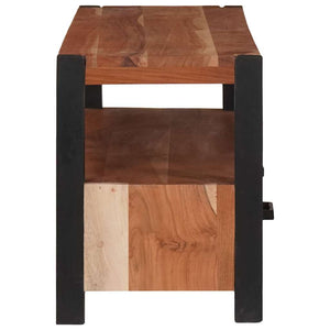 Ντουλάπι TV με συρτάρι Καφέ 110 x 30 x 40 cm Μασίφ ξύλο ακακίας