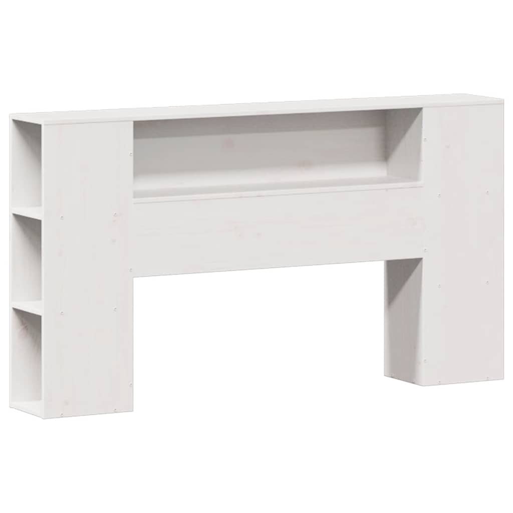 Κρεβάτι Βιβλιοθήκη Χωρίς Στρώμα 140x200 εκ Μασίφ Ξύλο Πεύκο - Pakobazaar