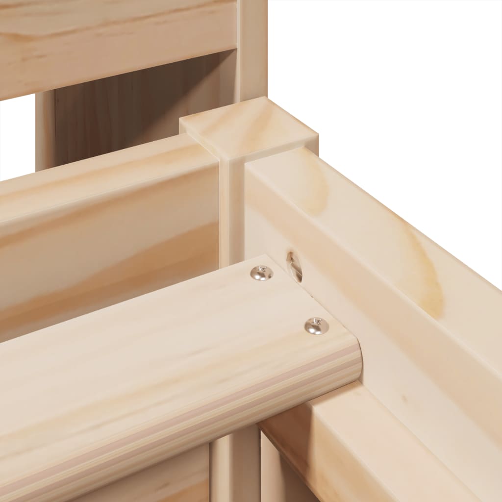 Σκελετός Κρεβατιού Χωρίς Στρώμα 100x200 εκ. Μασίφ Πεύκο