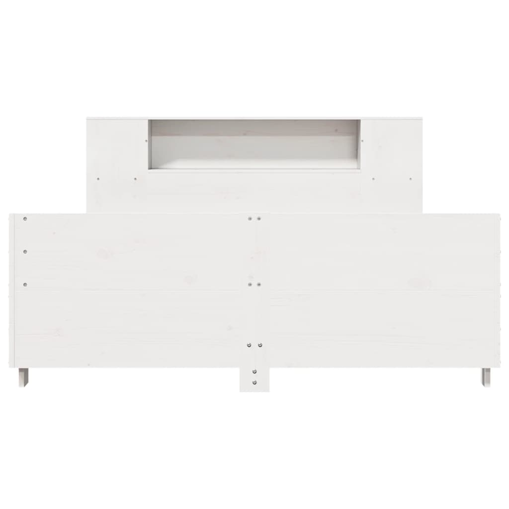 Σκελετός Κρεβ. Χωρίς Στρώμα Λευκό 140x200 εκ Μασίφ Πεύκο