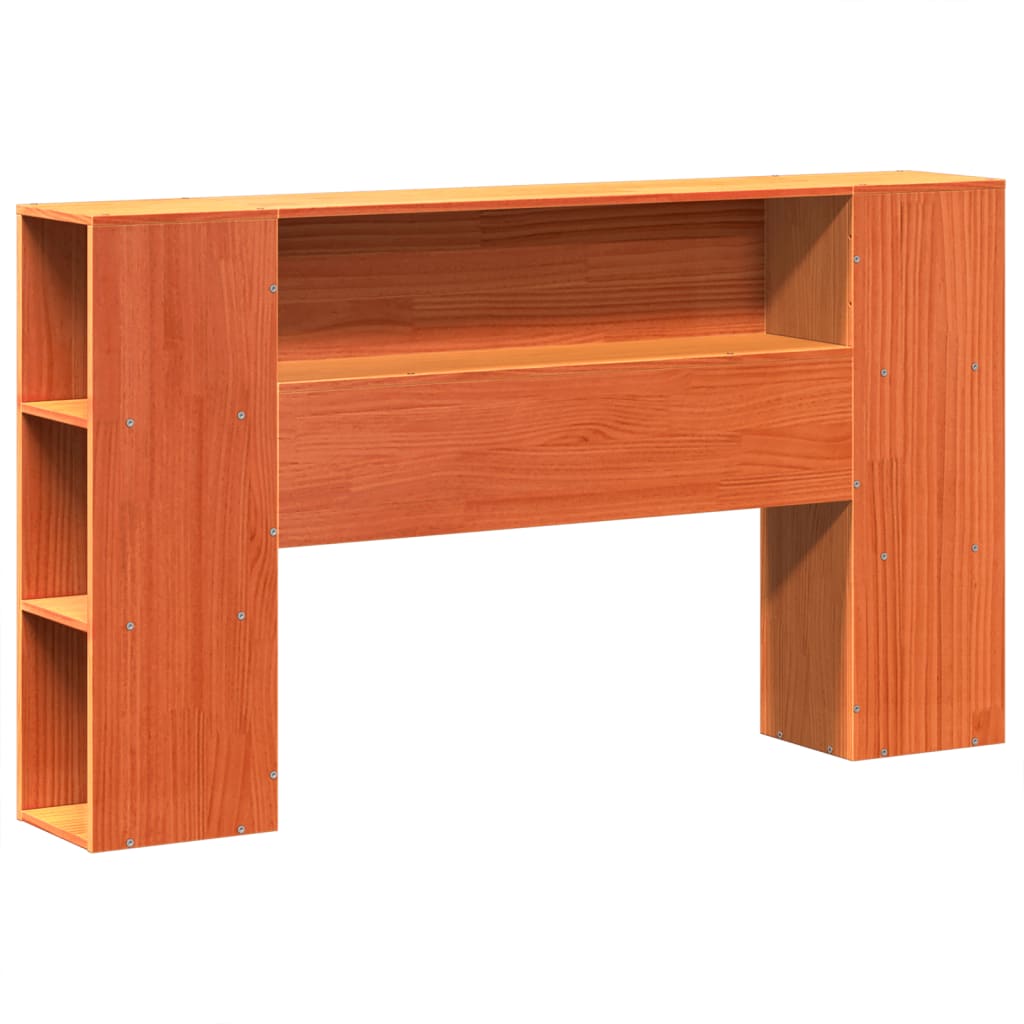 Σκελετός Κρεβατιού Χωρίς Στρώμα Καφέ 140x200 Μασίφ Ξύλο Πεύκου