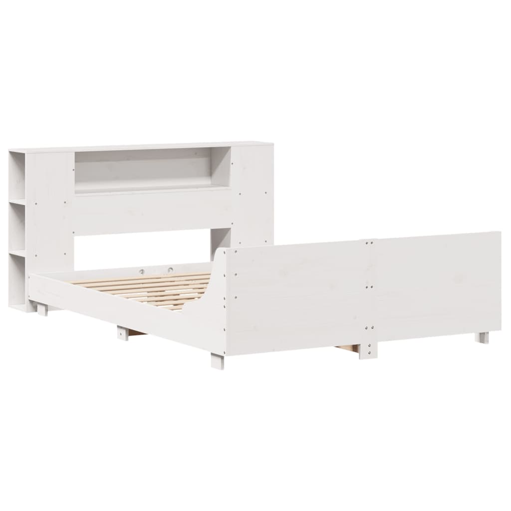 Σκελετός Κρεβ. Χωρίς Στρώμα Λευκό 120x200 εκ Μασίφ Πεύκο